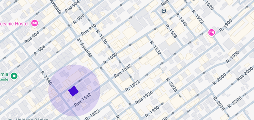 Mapa localização Rua 1500 Centro BC